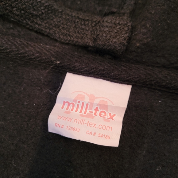 Black With Gold Embroidered IOWA Hooded Jacket - Picture 7 of 10